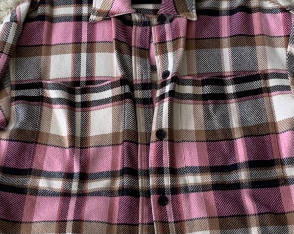 Chaqueta rosa cuadros