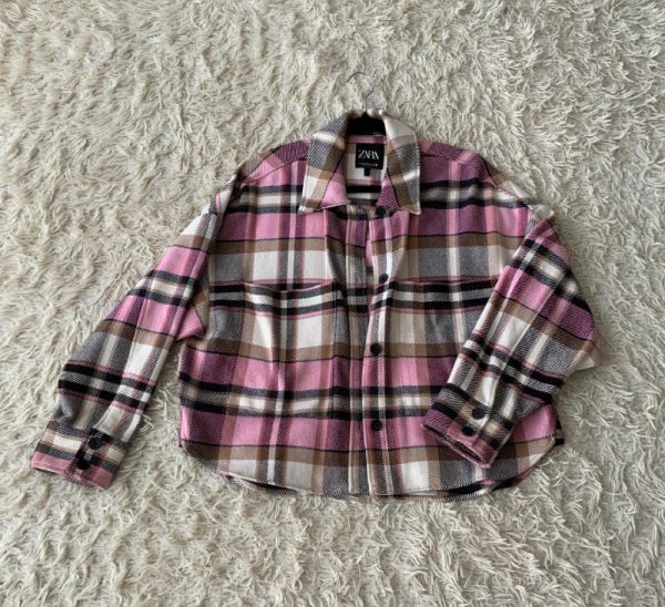 Chaqueta rosa cuadros