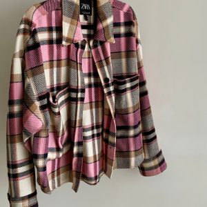 Chaqueta rosa cuadros