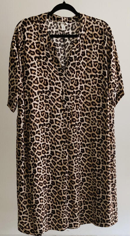 vestido animal print