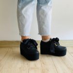 Zapatos moño plataforma